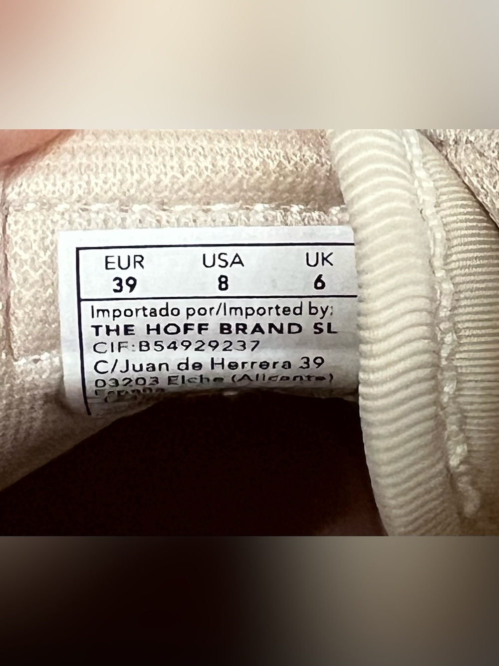 WOMEN'S HOFF BEAUFORT sneaker tennis shoe in BEIGE size 8 - Picture 4 of 11